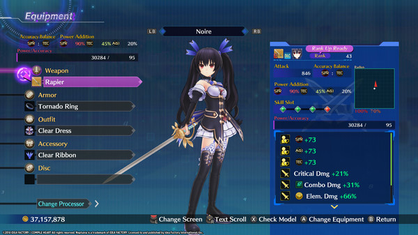 Megadimension Neptunia VIIR - 4 Goddesses Online Premium Weapon Set