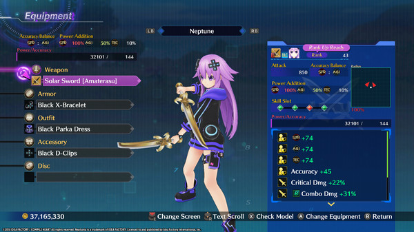 Megadimension Neptunia VIIR - 4 Goddesses Online Samurai's Soul Weapon Set | 四女神オンライン 武士の魂 武器セット | 四女神Online 武士之魂 武器套組