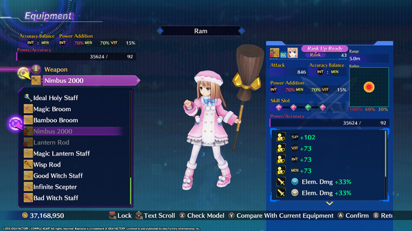 Megadimension Neptunia VIIR - 4 Goddesses Online Magician Weapon Set
