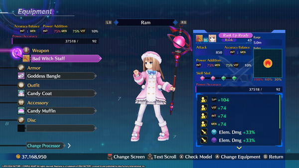 Megadimension Neptunia VIIR - 4 Goddesses Online Magician Weapon Set