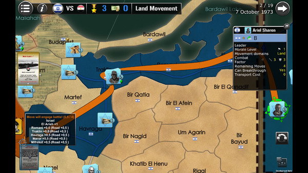 Screenshot z Wars Across The World: Kippur 1973