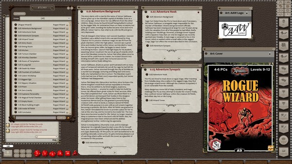 Fantasy Grounds - A09: Rogue Wizard (5E)