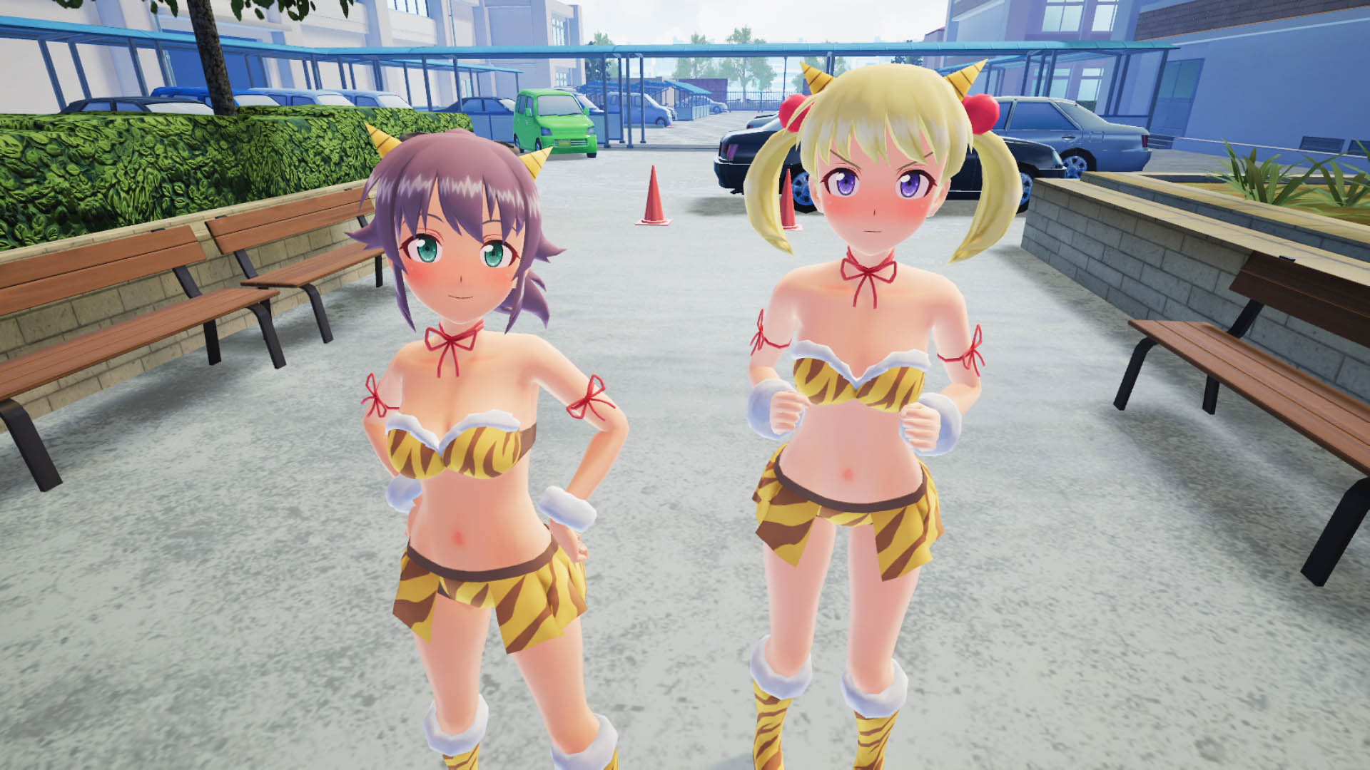 Gal*Gun 2 - Tiger-striped Oni Bikini Featured Screenshot #1