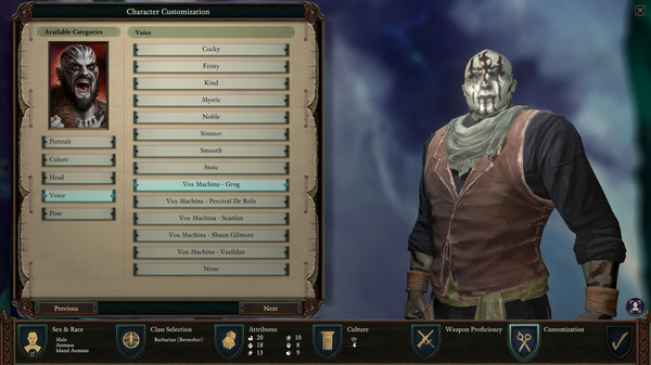 Pillars of Eternity II: Deadfire - Critical Role Pack
