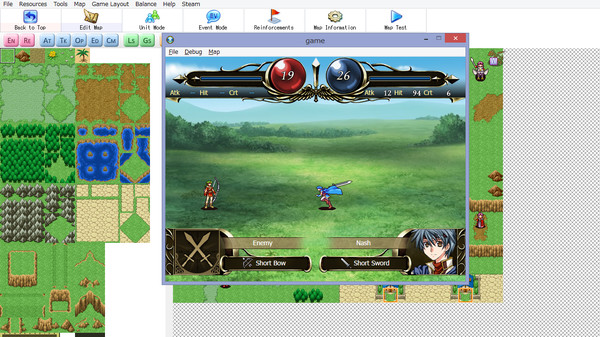Screenshot z SRPG Studio Screenshot z SRPG Studio