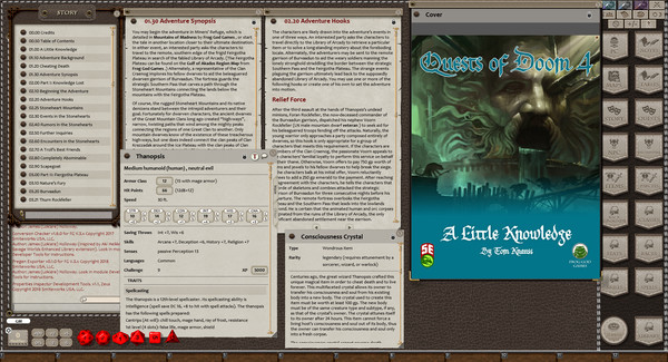 Fantasy Grounds - Quests of Doom 4: A little knowledge (5E)