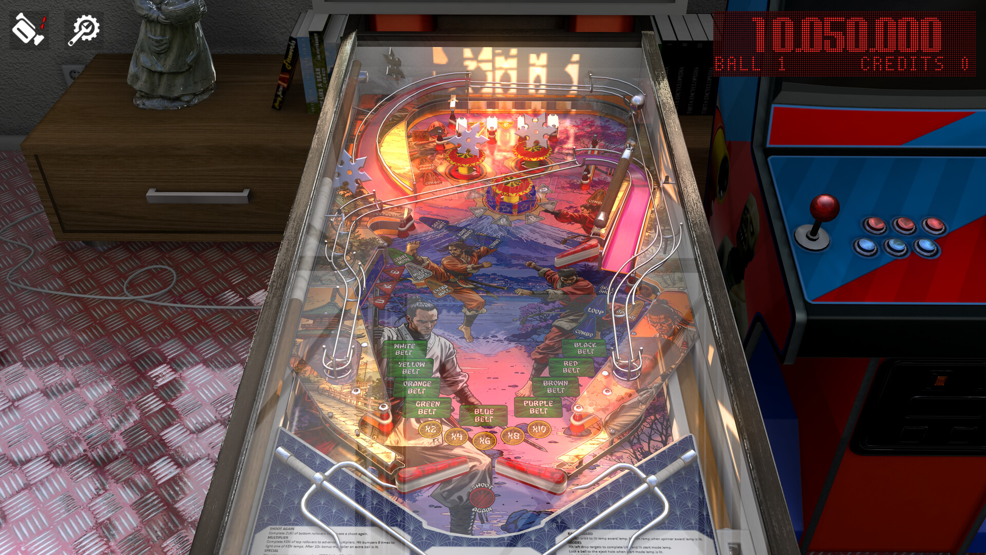 Zaccaria Pinball - Blackbelt 2018 Table Featured Screenshot #1