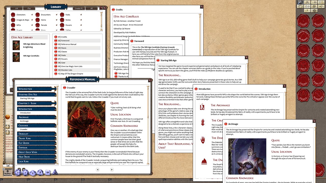 Fantasy Grounds - 13th Age Ruleset (13th Age) Featured Screenshot #1