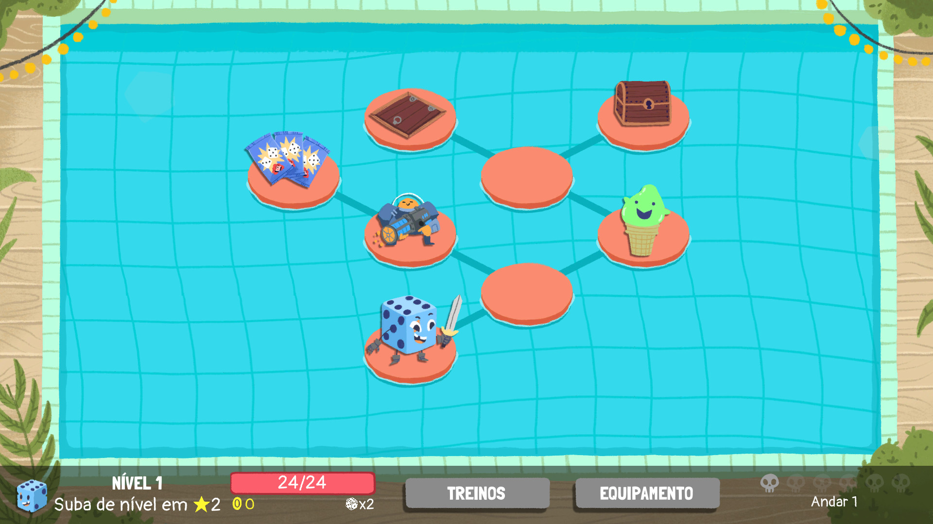 Screenshot de Dicey Dungeons