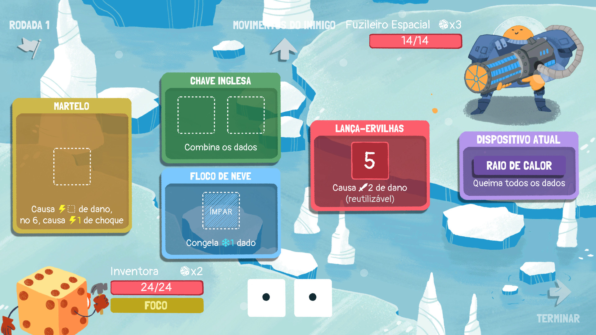 Screenshot de Dicey Dungeons
