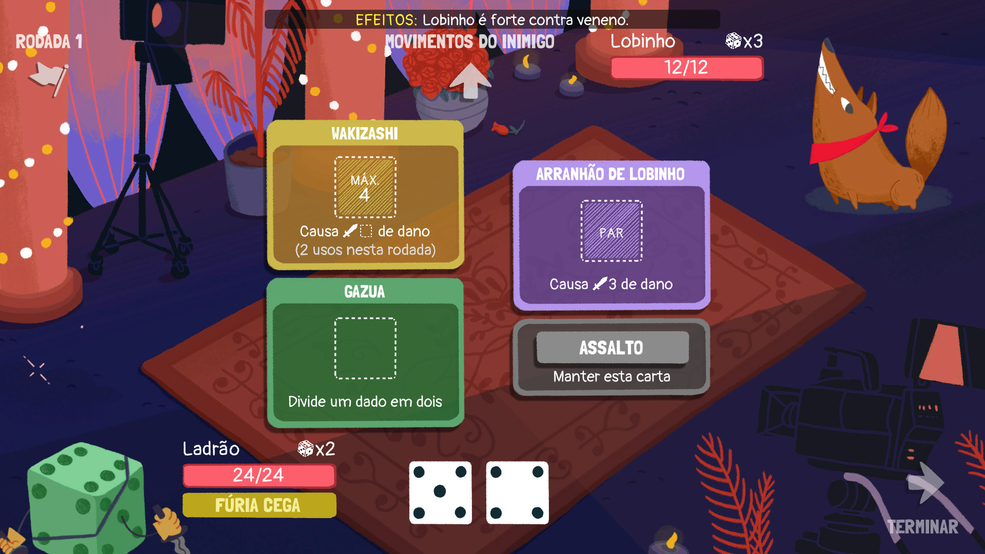 Screenshot de Dicey Dungeons