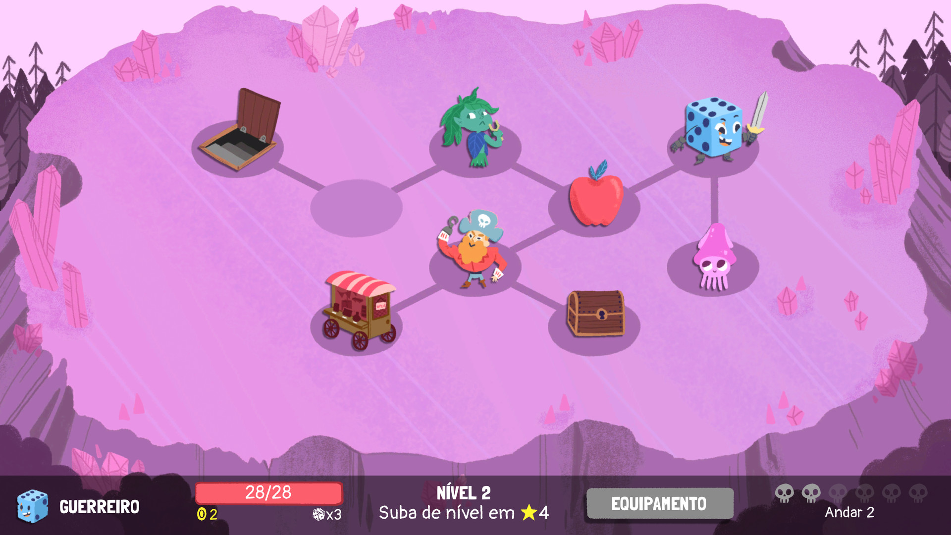 Screenshot de Dicey Dungeons