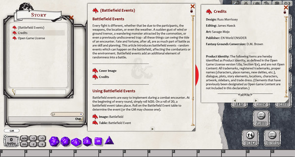 Fantasy Grounds - Battlefield Events (5E)