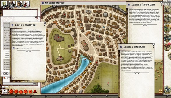 Screenshot z Fantasy Grounds - Pathfinder RPG - War for the Crown AP 3: The Twilight Child (PFRPG)