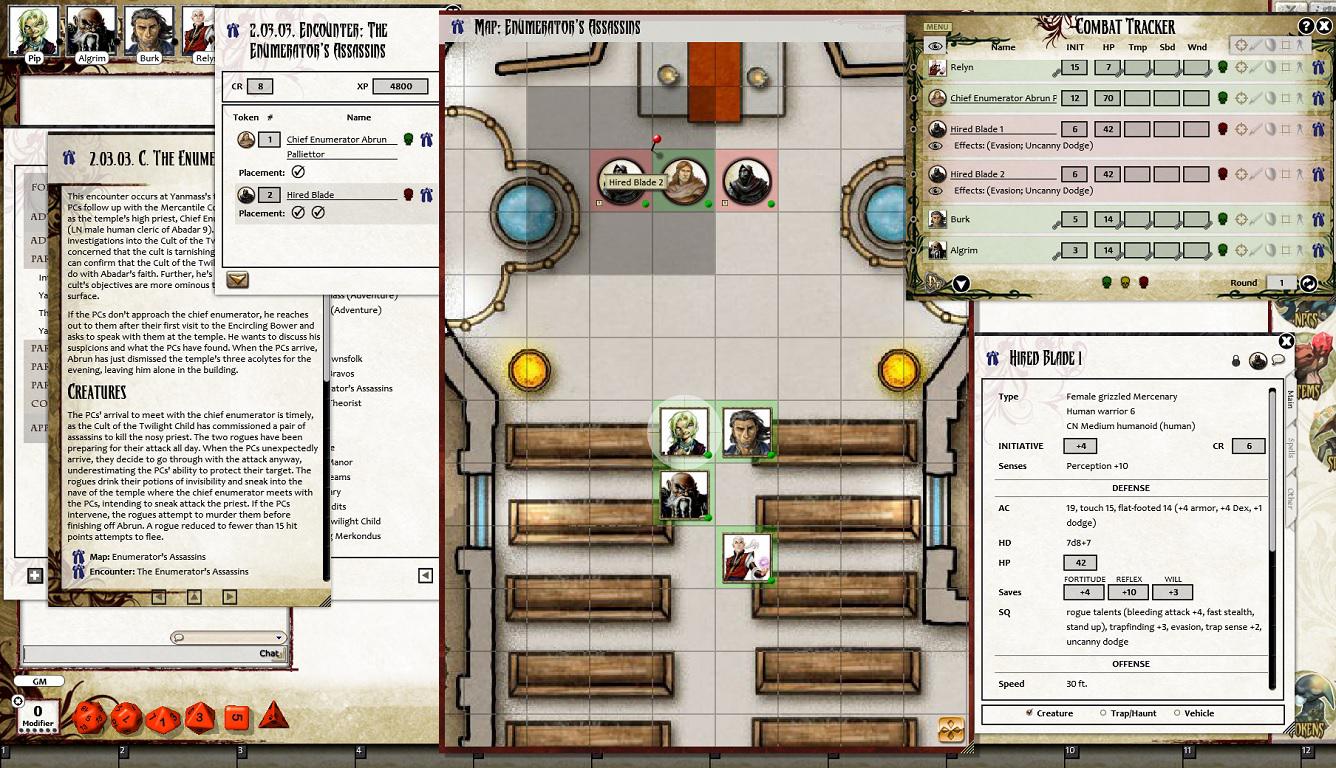 Fantasy Grounds - Pathfinder RPG - War for the Crown AP 3: The Twilight Child (PFRPG) screenshot 3