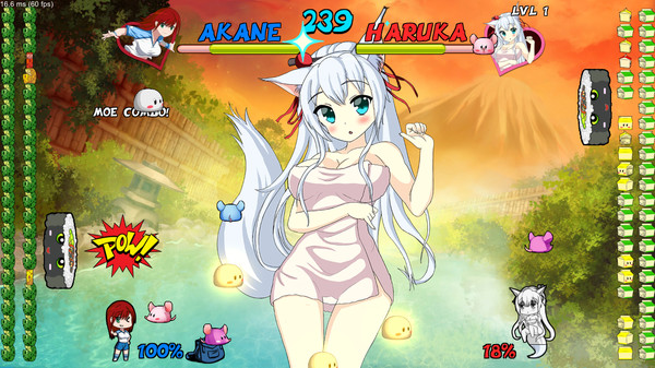 Screenshot z Waifu Fight Dango Style