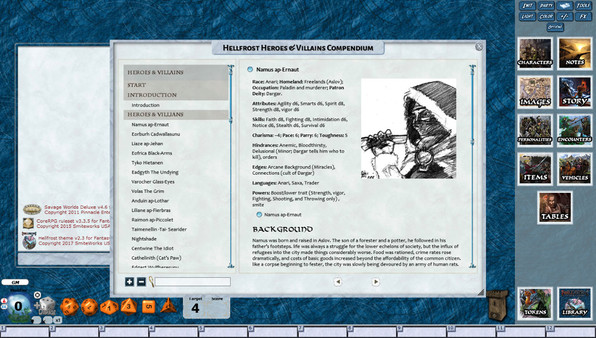 Fantasy Grounds - Hellfrost: Heroes and Villains (Savage Worlds)