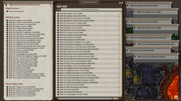 Fantasy Grounds - Paths to Adventure: Caves and Caverns (Map Pack)