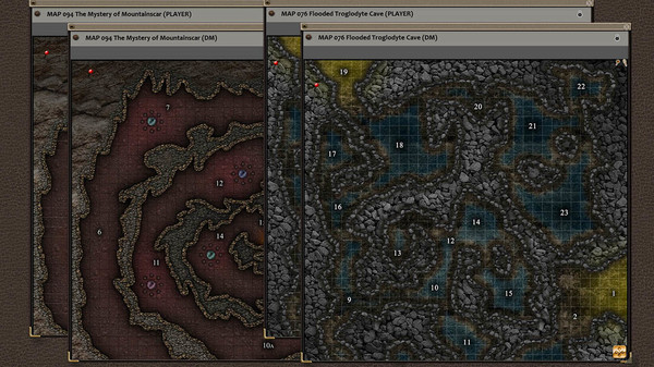 Fantasy Grounds - Paths to Adventure: Caves and Caverns (Map Pack)