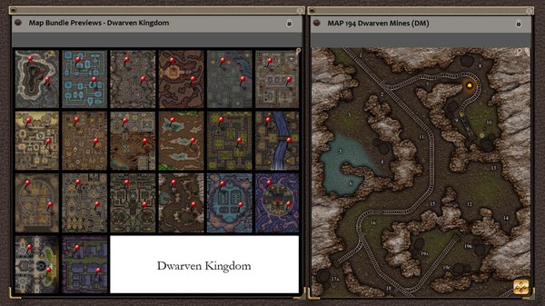 Fantasy Grounds - Paths to Adventure: Dwarven Kingdom (Map Pack)
