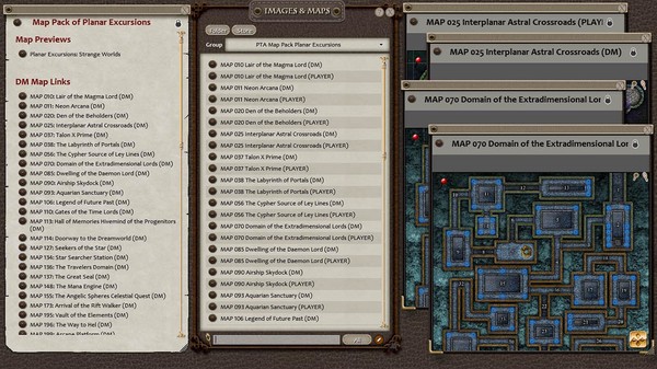 Fantasy Grounds - Paths to Adventure: Planar Excursions Map (Map Pack)