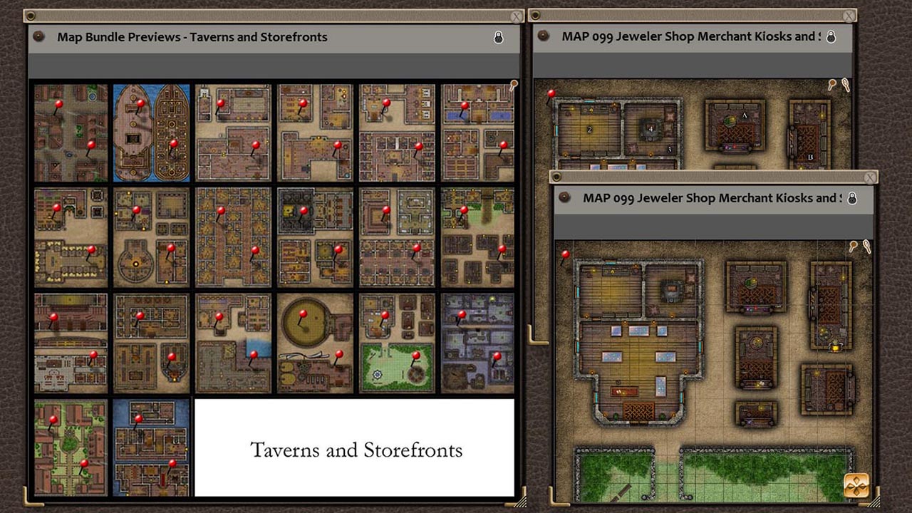 Fantasy Grounds - Paths to Adventure: Taverns and Storefronts (Map Pack) Featured Screenshot #1