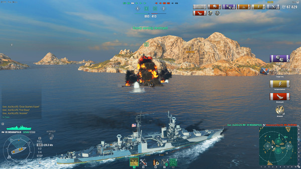 World of Warships — Indianapolis Pack