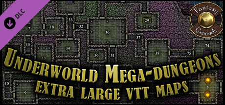 Fantasy Grounds - Paths to Adventure: Underworld Mega-Dungeons (Map Pack) Header Image