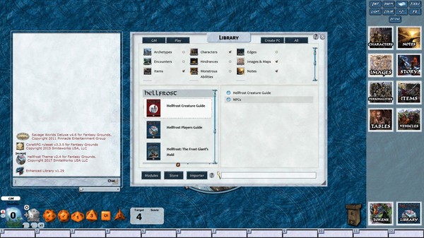 Fantasy Grounds - Hellfrost Creature Guide (Savage Worlds)