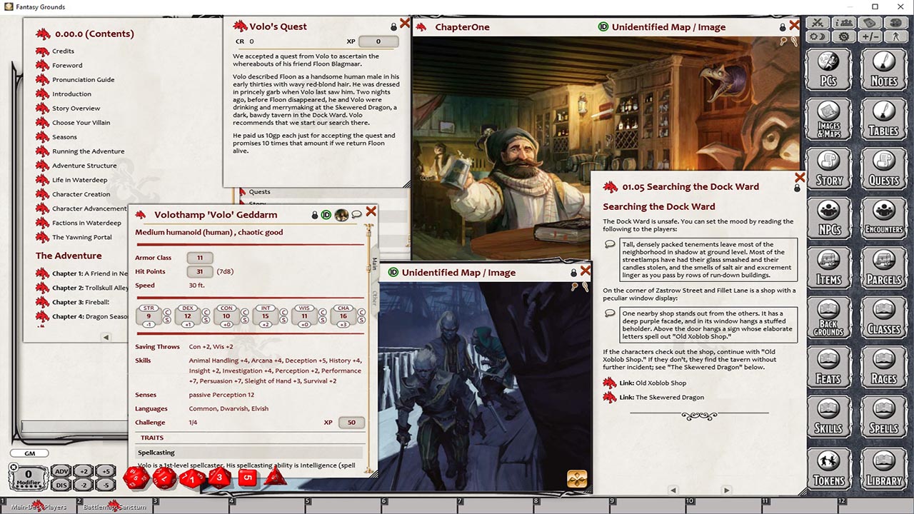 Fantasy Grounds - Dungeons & Dragons Waterdeep: Dragon Heist Featured Screenshot #1