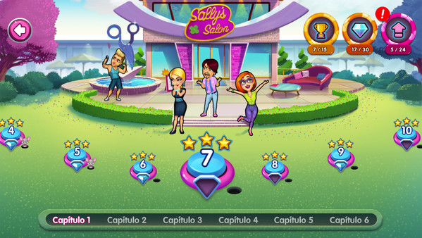 Screenshot z Sally's Salon: Kiss & Make-Up