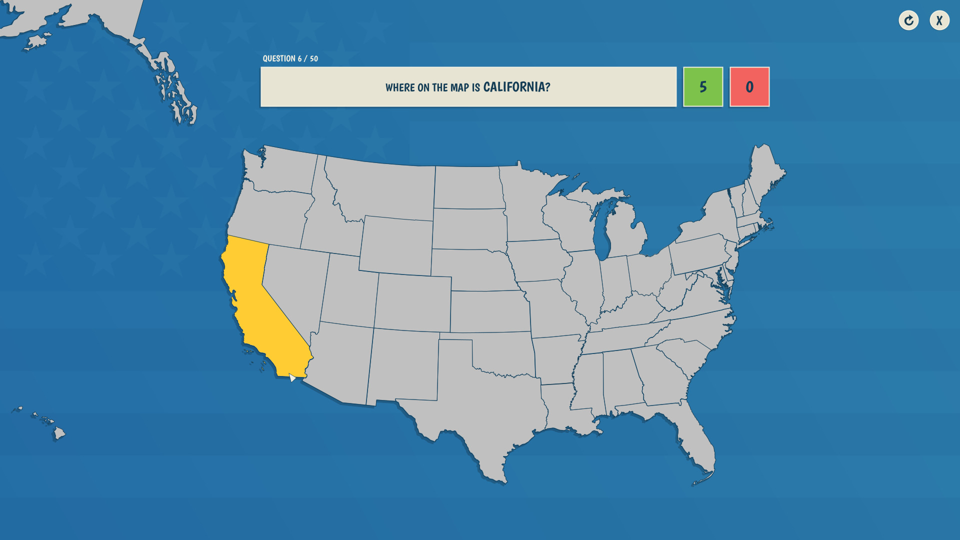 The 50 States Quiz Featured Screenshot #1