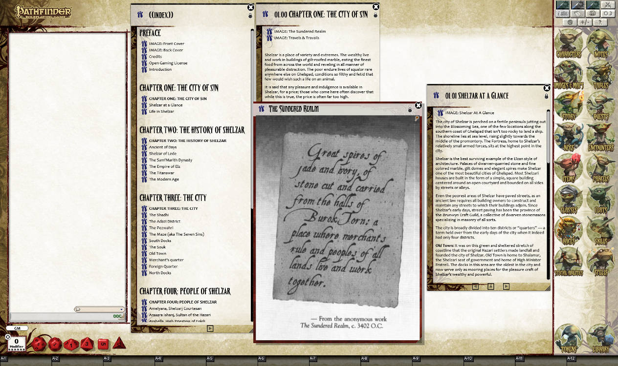 Fantasy Grounds - Shelzar City of Sin (PFRPG)のスクリーンショット 1