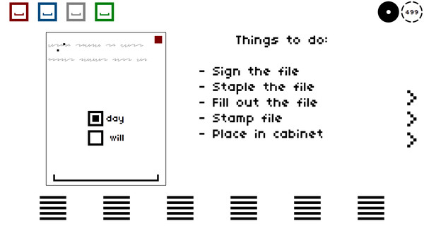 Screenshot z Take Care of the Paperwork