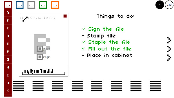 Screenshot z Take Care of the Paperwork