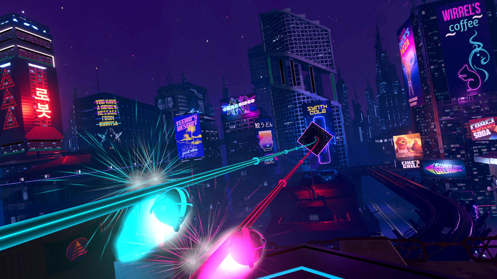 screenshot of Synth Riders 4