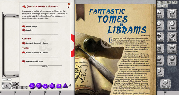 Fantasy Grounds - En5ider: Fantastic Tomes & Librams (5E)