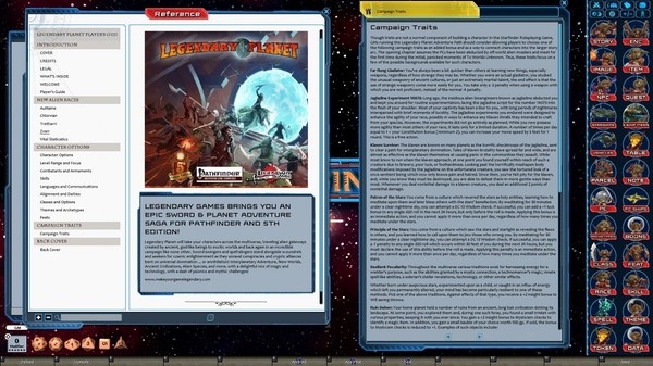 Fantasy Grounds - Legendary Planet Players Guide (SFRPG)