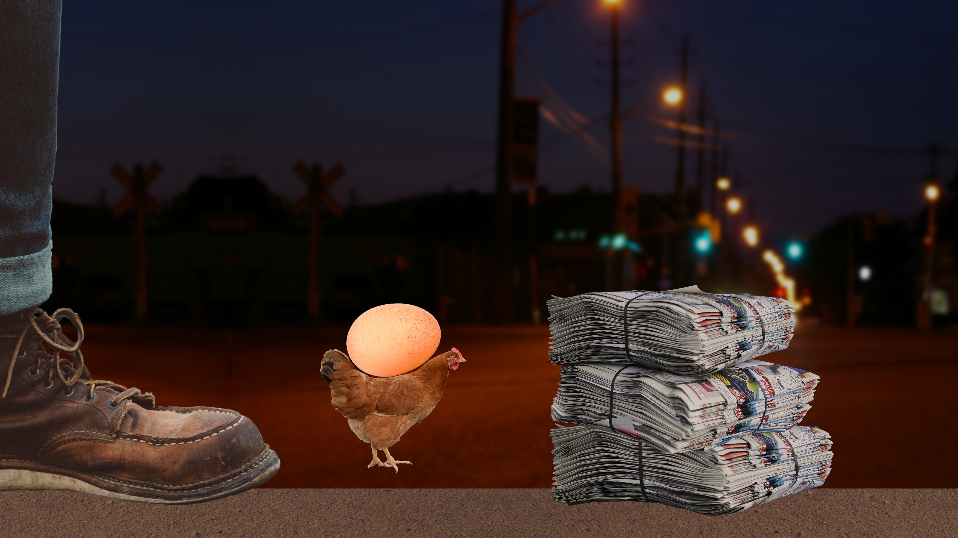 egg is broken. heart is too.