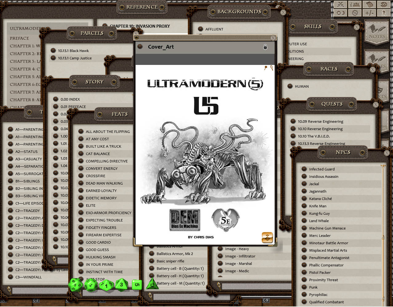 Fantasy Grounds - Ultramodern5 (5E) Featured Screenshot #1
