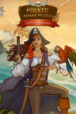 Cover art of Pirate Mosaic Puzzle. Caribbean Treasures