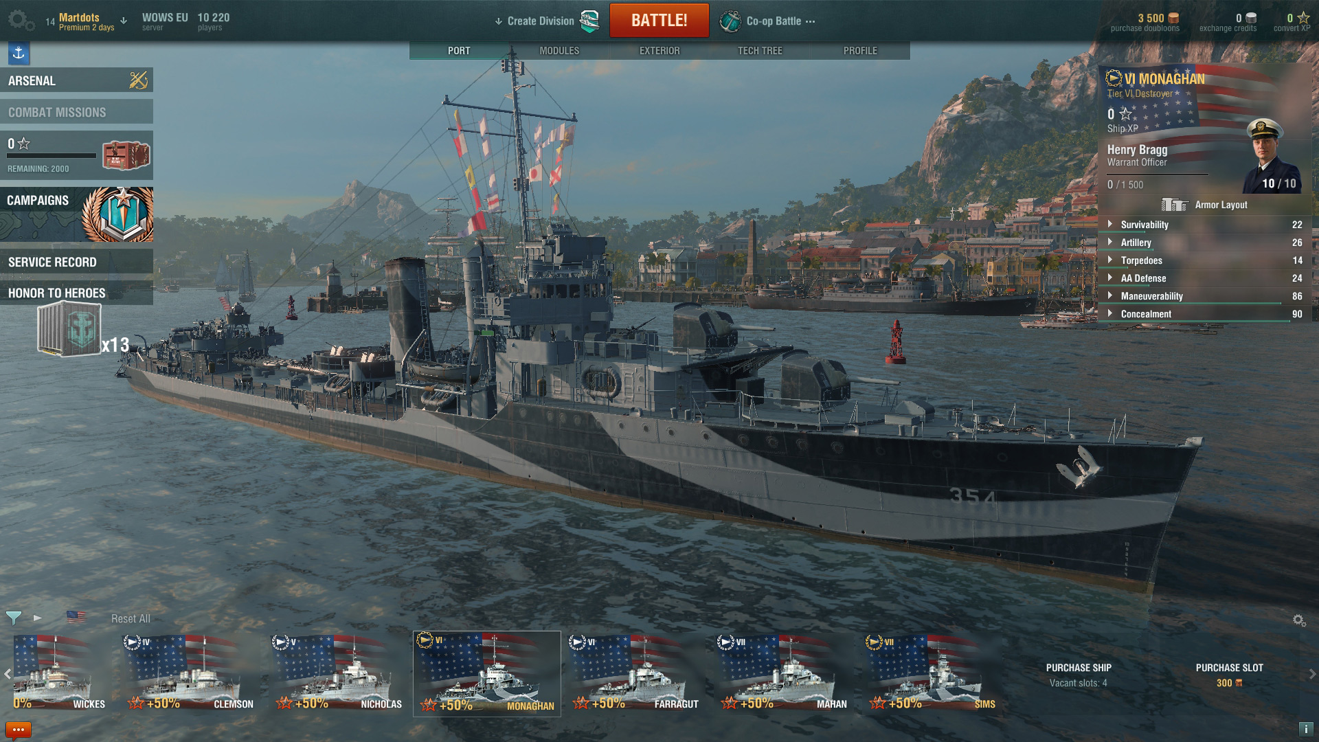 World of Warships — Monaghan Pack Featured Screenshot #1