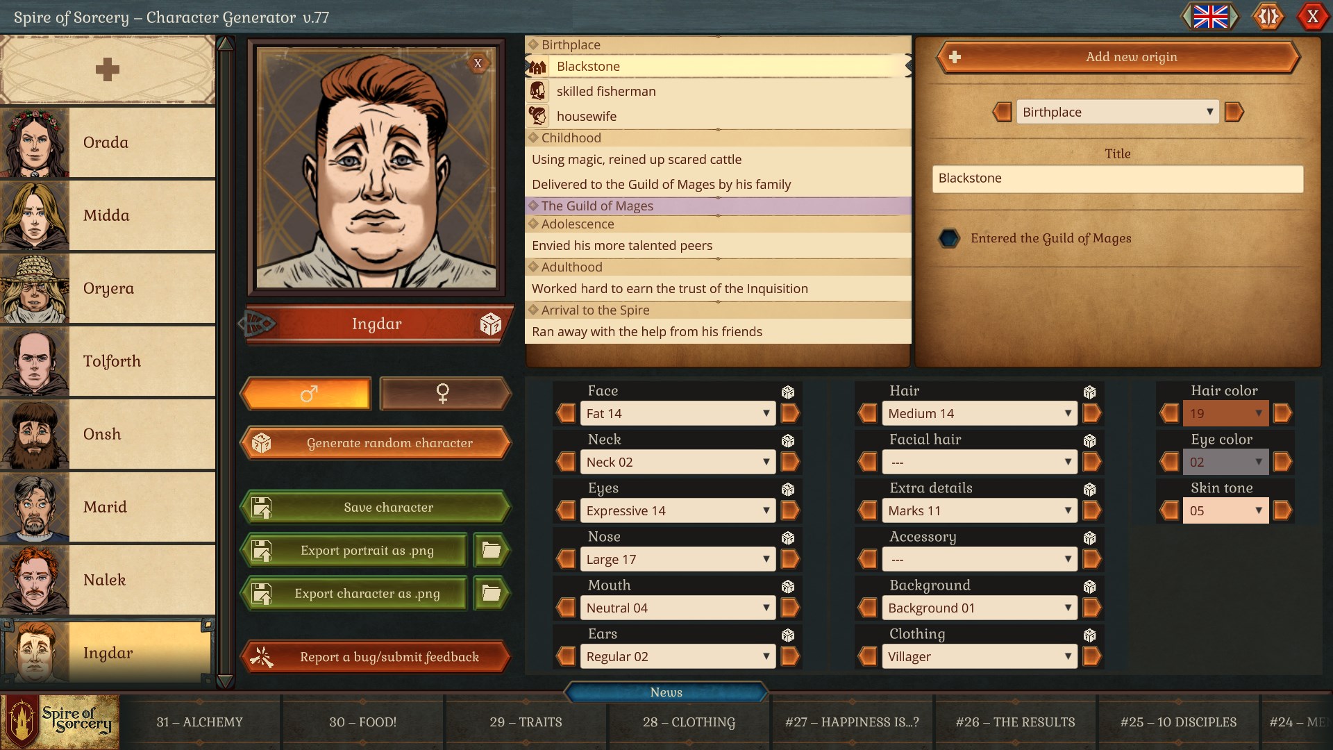 #6. Spire of Sorcery – Character Generator (Steam) 由: The Merchant Guild of Rund (Limited)