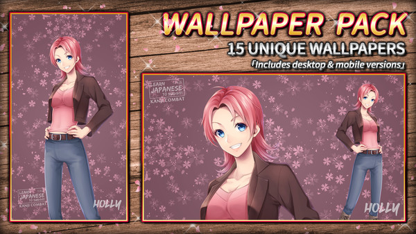 Learn Japanese To Survive! Kanji Combat - Wallpaper Pack screenshot 4