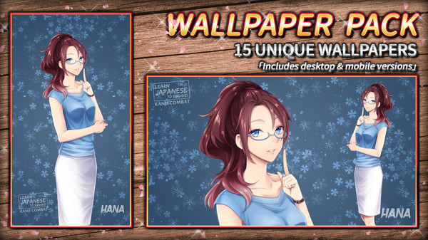 Learn Japanese To Survive! Kanji Combat - Wallpaper Pack screenshot 2