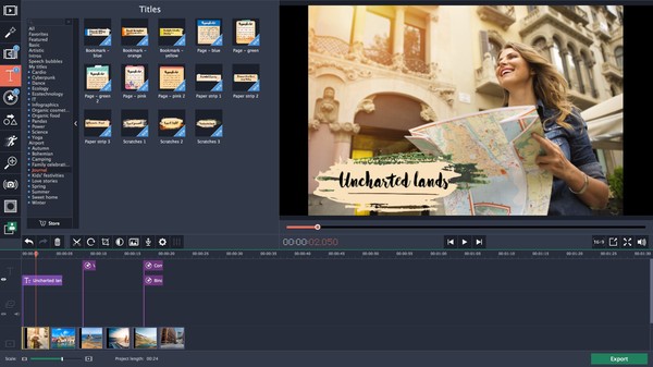 Movavi Video Editor Plus - Travel Set screenshot 3