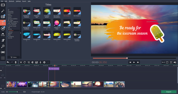 Movavi Video Editor Plus - Seasons Set screenshot 2