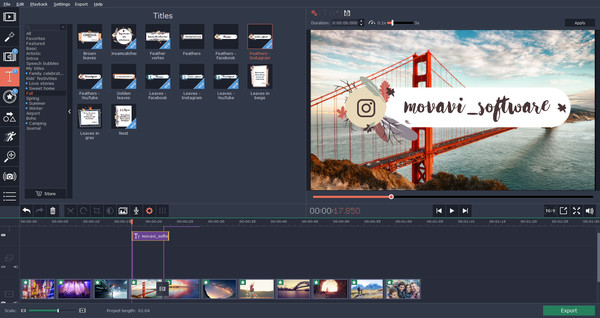Movavi Video Editor Plus - Seasons Set screenshot 3