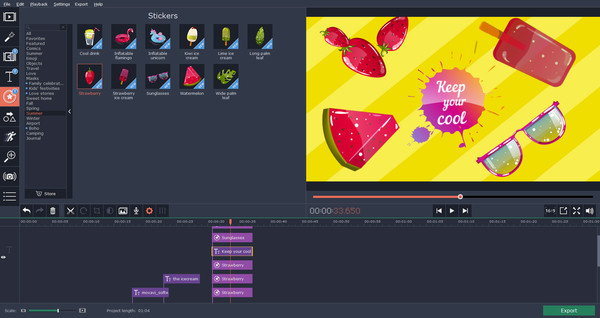 Movavi Video Editor Plus - Seasons Set screenshot 4