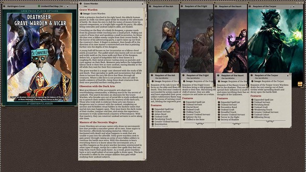 Fantasy Grounds - Harbingers of Life & Death: Deathseer, Pale Master, and Vicar Class Pack (5E)